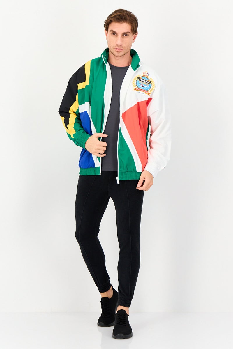 Reebok جاكيت تدريب رياضي للرجال، متعدد الألوان - Image 2