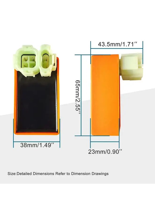 6 Pin AC CDI Replacement For GY6 4 Stroke 139QMB 152QMI 50cc 125cc 150cc ATV Dirt Bike Go Kart Moped Scooter - Image 2