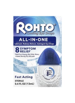 Rohto Rohto, Cooling Eye Drops, All-In-One, 0.4 fl oz (13 ml)  - Image 2