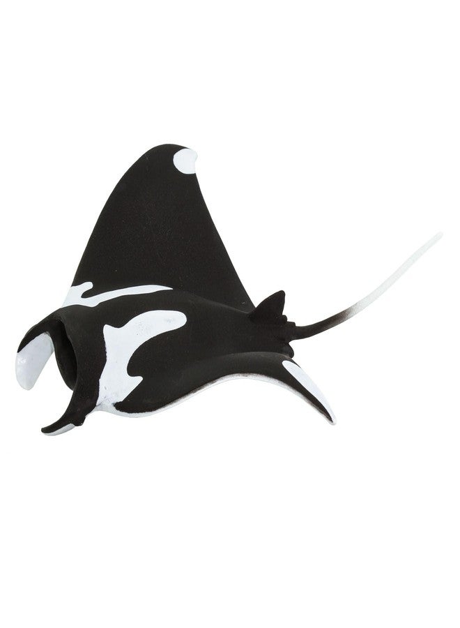 Safari Ltd. Manta Ray Figurine - Hand-Painted, Realistic 5.75" Sea Life Model Figure- Educational Toy for Boys, Girls & Kids Ages 3+ - Image 2