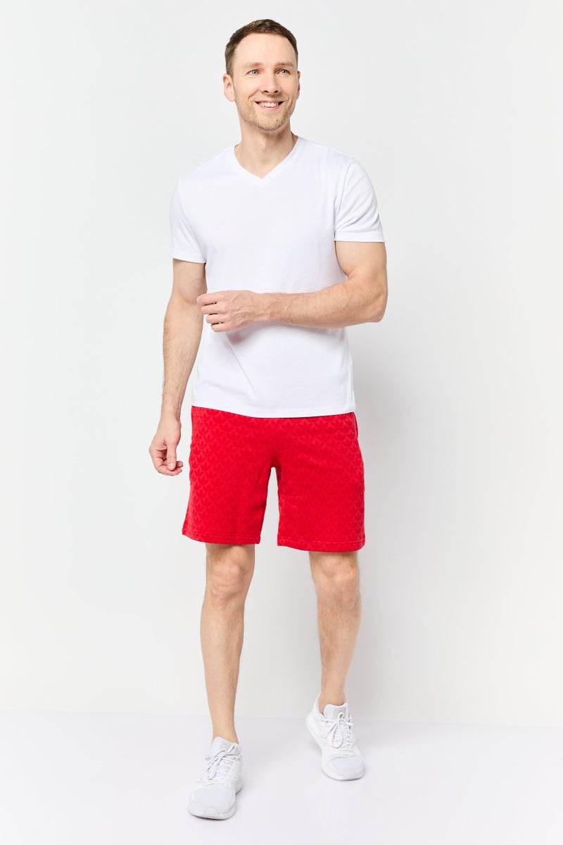 adidas Originals Men Sportswear Fit Training Shorts, Red  - Image 2