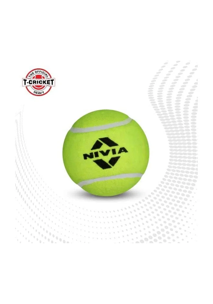 نيفيا Nivia Heavy Weight Tennis Cricket Ball - Pack of 12