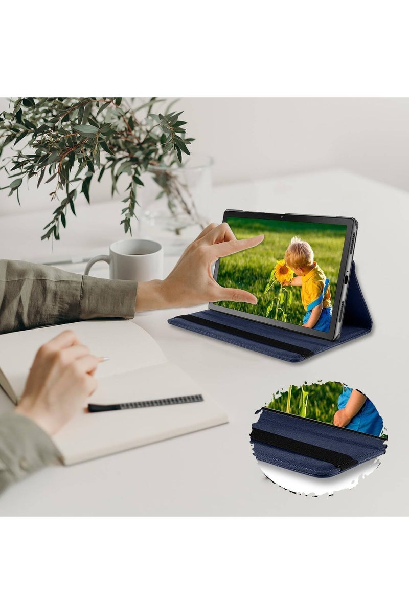 VKL Case Compatible with Honor Pad X9A/Honor Pad X9 Pro Case (11.5" 2025 release) Multifunctional Leather Cover Swivel Unique Stand Anti-Fall Auto Sleep/Wake (Blue) - Image 4