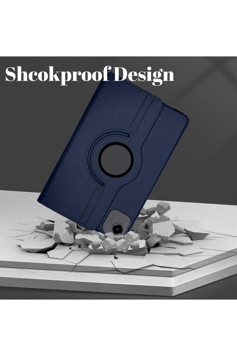 VKL Case Compatible with Honor Pad X9A/Honor Pad X9 Pro Case (11.5" 2025 release) Multifunctional Leather Cover Swivel Unique Stand Anti-Fall Auto Sleep/Wake (Blue) - Image 5