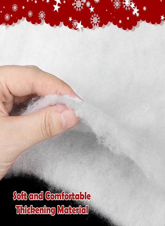 دياسي بطانية ثلجية صناعية بيضاء كبيرة الحجم (3×8 قدم) لتزيين قرية العطلات، بطانيات ناعمة لتزيين أشجار عيد الميلاد والديكورات الداخلية والخارجية، زينة أرض العجائب الشتوية. - Image 3