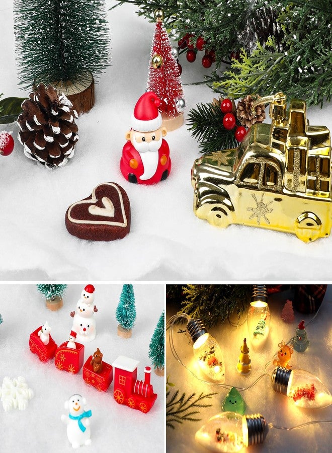 دياسي بطانية ثلجية صناعية بيضاء كبيرة الحجم (3×8 قدم) لتزيين قرية العطلات، بطانيات ناعمة لتزيين أشجار عيد الميلاد والديكورات الداخلية والخارجية، زينة أرض العجائب الشتوية. - Image 5