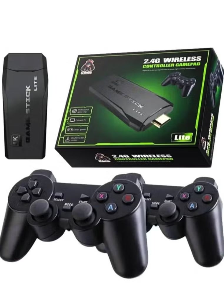 GAME Console 4K HD Video Game Console 2.4G Dual Wireless Controller Classic 64GB Retro TV Game Console 10000 Game Stick - Image 2