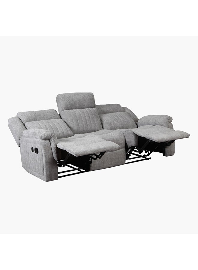 Home Box Griffen 3-Seater Recliner Fabric Sofa with USB 212 x 100 x 95.5 cm - Image 5