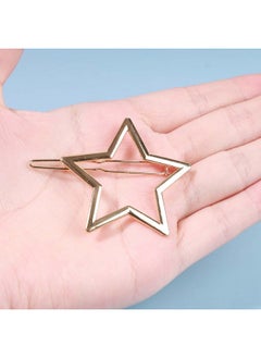 Yheakne Vintage Star Hair Clip Barrette Gold Hair Barrette Pin Metal Hair Clamp Half Bun Holder Clips Decorative Hair Accessories For Women And Girls (Gold)  - Image 5