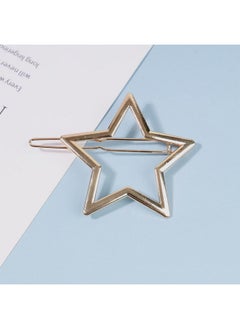 Yheakne Vintage Star Hair Clip Barrette Gold Hair Barrette Pin Metal Hair Clamp Half Bun Holder Clips Decorative Hair Accessories For Women And Girls (Gold)  - Image 3
