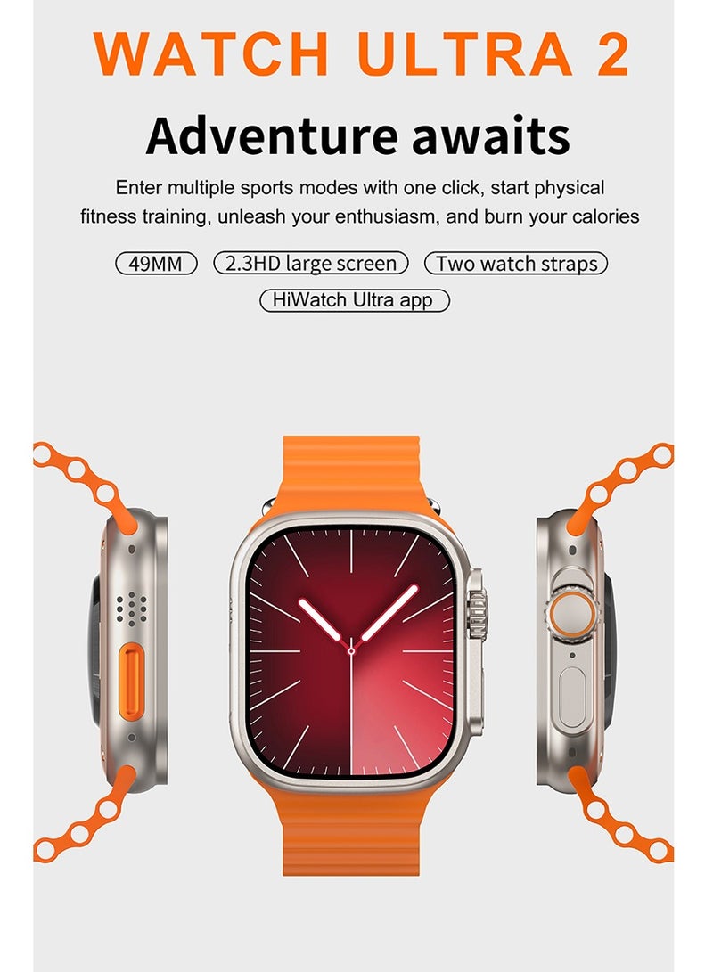 AROAQ T900 Ultra 2 GS Big 2.3 Infinite Display Series 9 Super Fast Ultra Smartwatch Black - Image 5