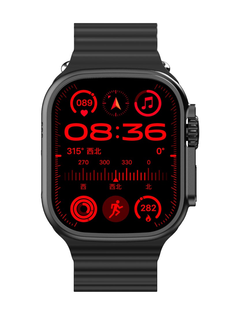 AROAQ T900 Ultra 2 GS Big 2.3 Infinite Display Series 9 Super Fast Ultra Smartwatch Black - Image 2