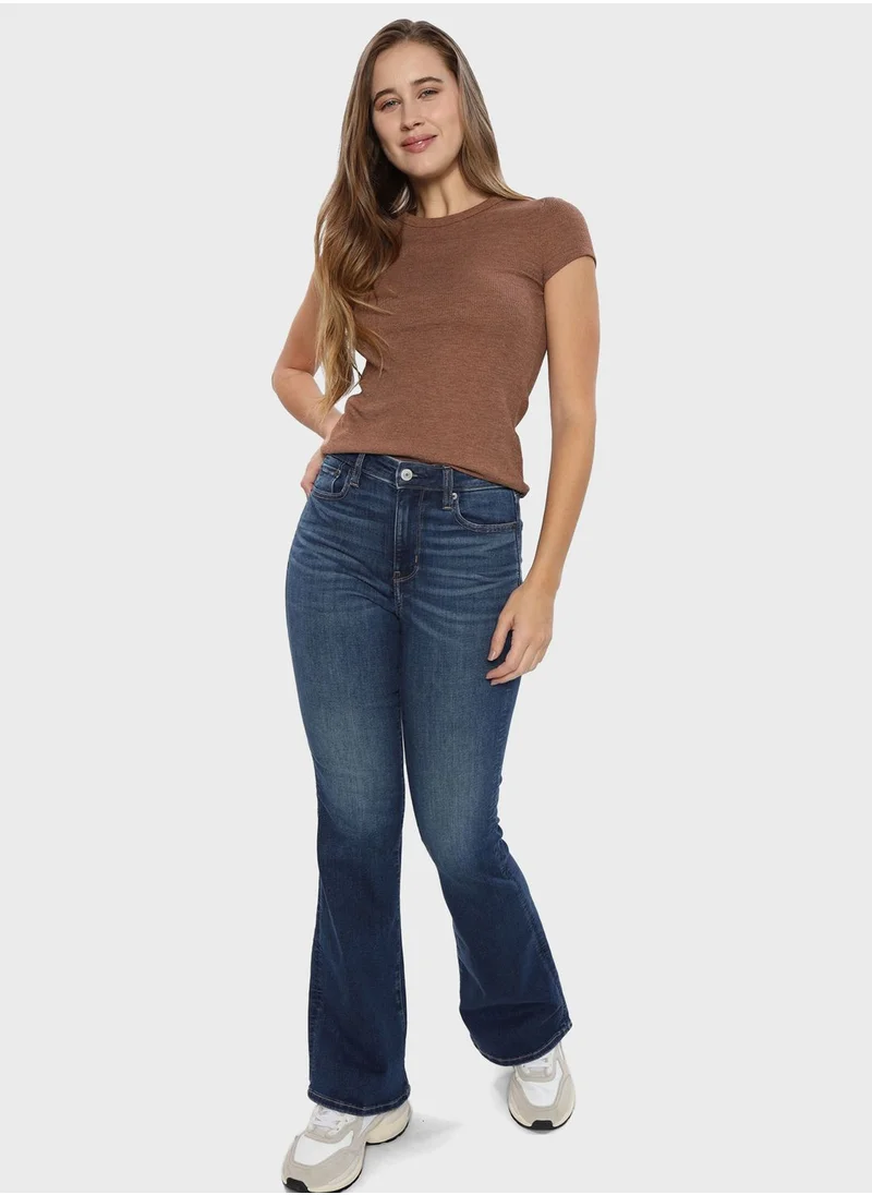 American Eagle Flared High Waist Jeans