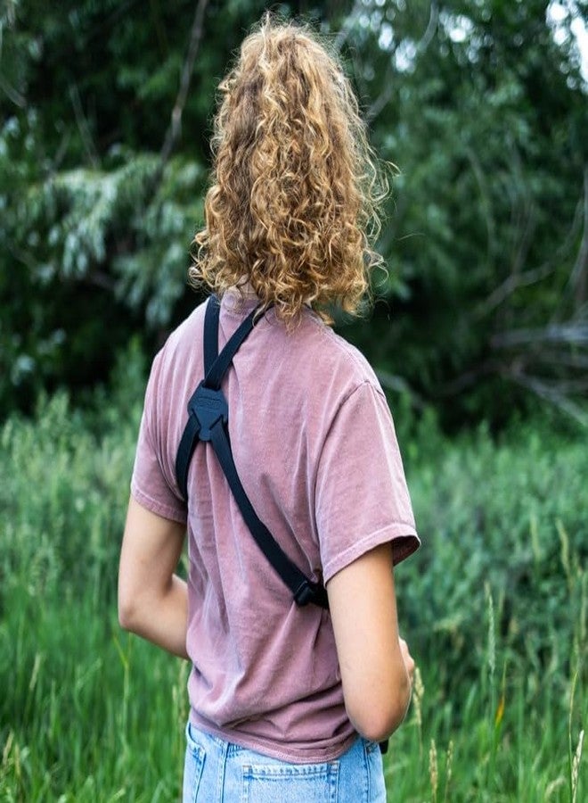 أوب/تيك يو إس ايه حزام كاميرا/منظار OP/TECH USA مع آلية فك سريعة - حزام كاميرا مزدوج وحزام كتف - حزام كاميرا DSLR - حزام منظار للمشي لمسافات طويلة - نسيج، أسود - صنع في الولايات المتحدة الأمريكية - Image 4