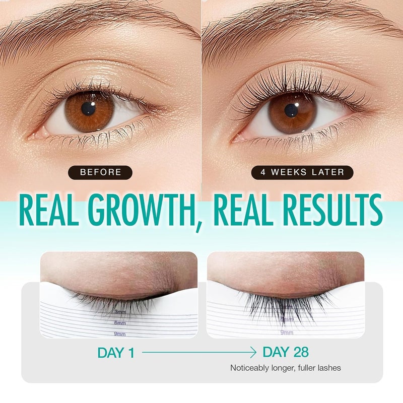 LASHVIEW Eyelash Growth Serum 017floz 5ml Premium Lash Enhancer for Longer Thicker Fuller Lashes Strengthens Conditions Lashes Safe Effective Formula for Visible Results in 2 Weeks - Image 4