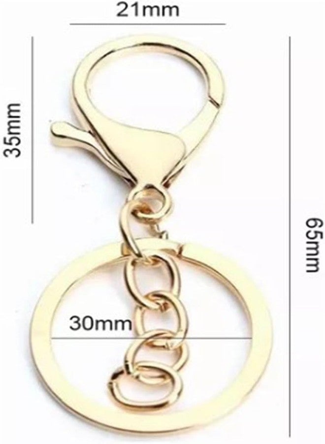 Muzztech 10 PCS Lobster Claw Clasps with Jump Ring and Extension Chain, Swivel Snap Hooks for Jewelry Making DIY Keychain Craft Project, Gold - Image 3