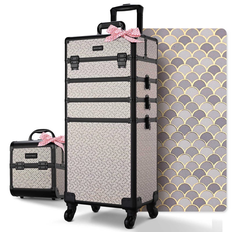 BYOOTIQUE 4in1 Cosmetology Case on Wheels w/Cosmetic Storage Makeup Artist - Image 1