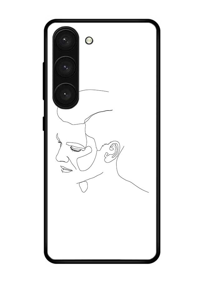 Okteq TPU Protection and Hybrid Rigid Back Cover Case Male Face for Samsung Galaxy S23+ Plus - Image 1