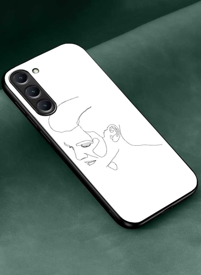 Okteq TPU Protection and Hybrid Rigid Back Cover Case Male Face for Samsung Galaxy S23+ Plus - Image 2