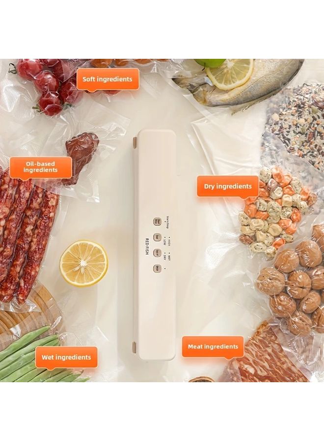 Compact Black USB Rechargeable Vacuum Sealer Automatic Food Preservation Machine - Image 3