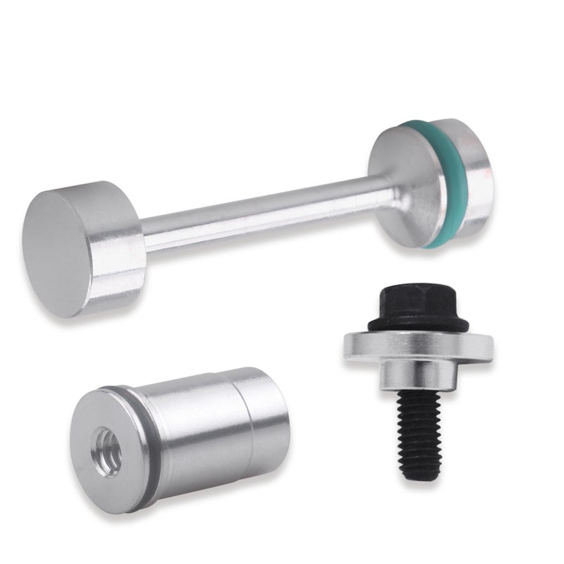 Aluminum Oil Diverter Barbell Oil Valve Plug Oil Pickup Tube Hold Down Kit Replacement for GM Gen III & IV LS Engines - Image 1