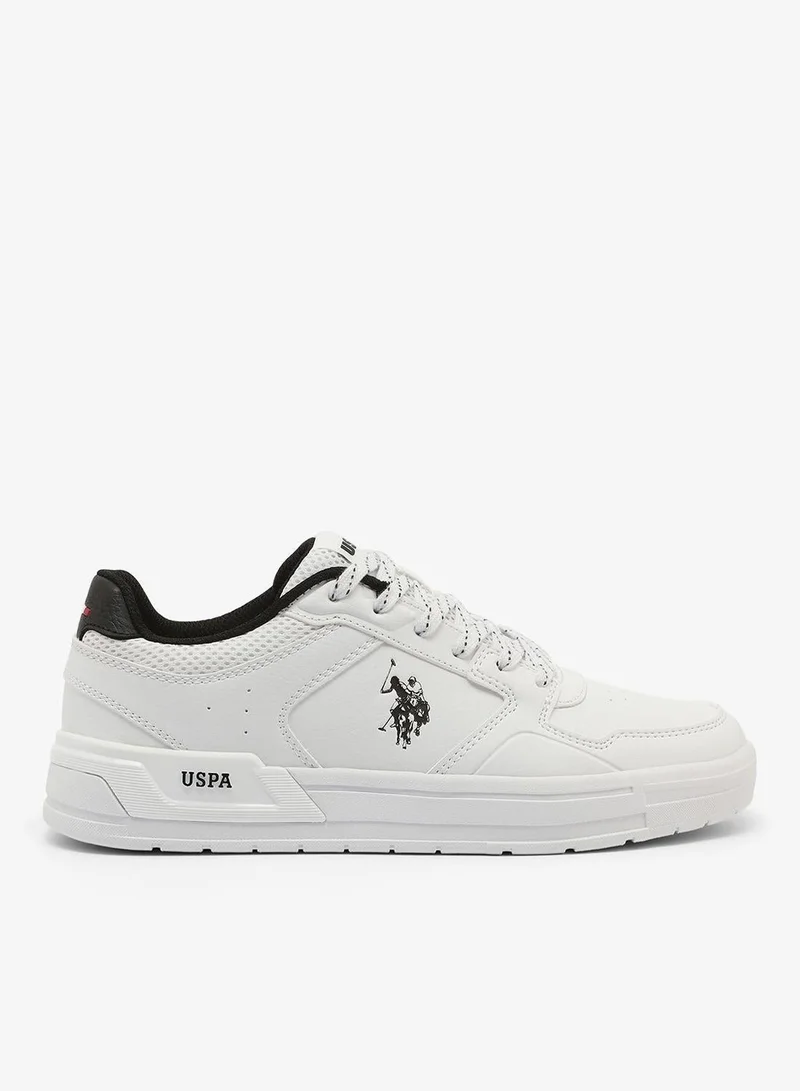 يو اس بولو اسن Harley Women's Canvas Lightweight Comfortale Casual Walking Sneaker -White
