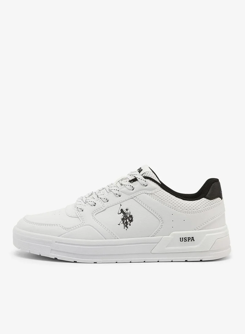 يو اس بولو اسن Harley Women's Canvas Lightweight Comfortale Casual Walking Sneaker -White