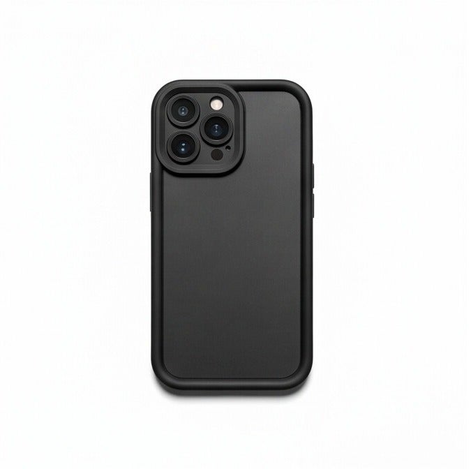 Fashion Silicone Protective Case Compatible with iPhone 14 Pro Max Soft TPU Back Cover Shockproof Black - Image 1