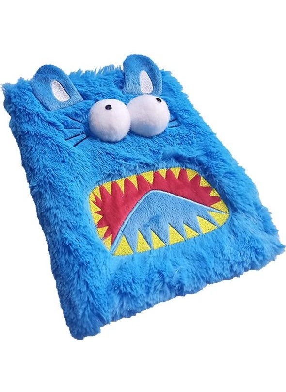 Artlantis Plush Notebook Cute Monster 1 Piece Plush Animal Figure Souvenir Daily Line Notebook Blue Feather Gift  - Image 2