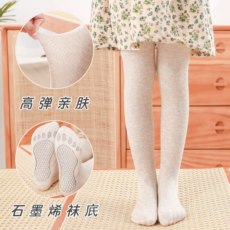 Girls' Pantyhose Leggings Thin Girl Baby Children'S Vertical Striped Small Feet Bottoming Children'S Pantyhose - Image 3