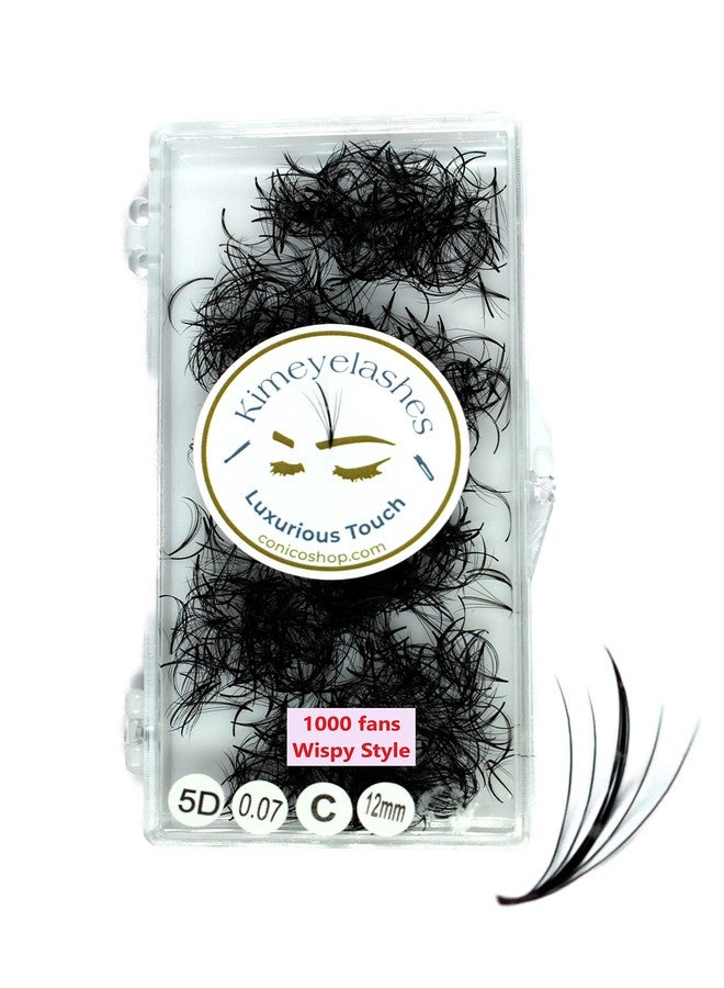 Premade Wispy Fans EyeLash Extensions Spikes 5D 7D 1000 Promade Fan Mixed Lengths 9mm-16mm Curl D - C Professional Volume Lash (5D | C | 0.07 | 11mm) - Image 1