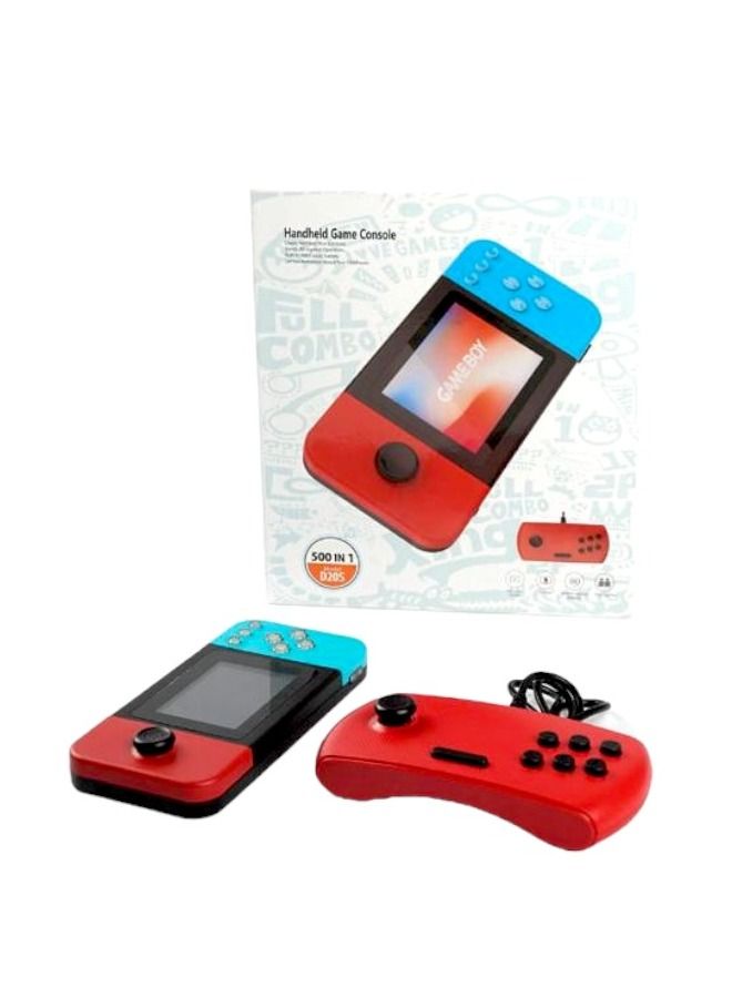 وحدة تحكم ألعاب الحنين الكلاسيكية المحمولة 500 في واحد مع لاعبين مع وحدة تحكم - Image 4
