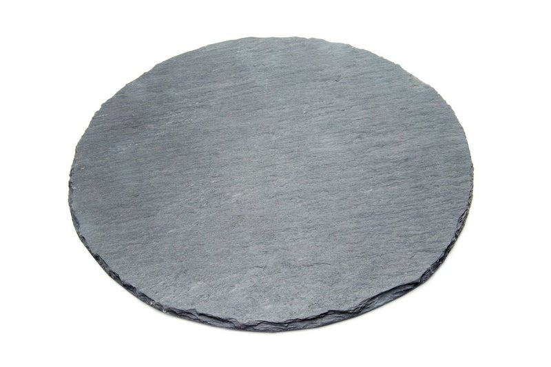 Fox Run 3808 Slate Cheese Board, Round Gray, 12 x 12 x 0.25 inches - Image 2