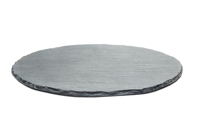 Fox Run 3808 Slate Cheese Board, Round Gray, 12 x 12 x 0.25 inches - Image 1