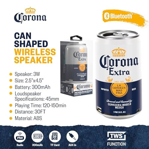 Corona Can Bluetooth Can Shaped Speaker - Portable Wireless Speaker for Outdoor and Indoor Activities - Image 2