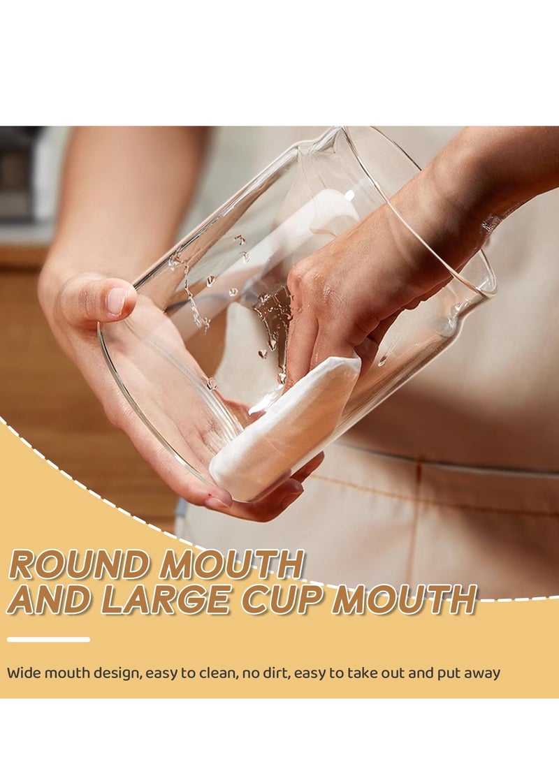 XiuWoo Vacuum Glass Coffee Storage Jar, Borosilicate Glass Coffee Canister, Sealed Container Canister, with ABS Lid, for Coffee, Spices, Biscuits  - Image 5