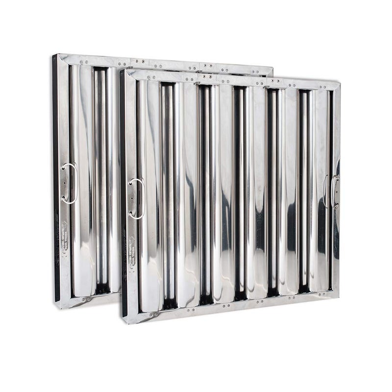 Kleen-Gard فلتر شفاط مطبخ تجاري من الفولاذ المقاوم للصدأ من كليين-غارد، 20x20x2، (عبوة من 2) - Image 1