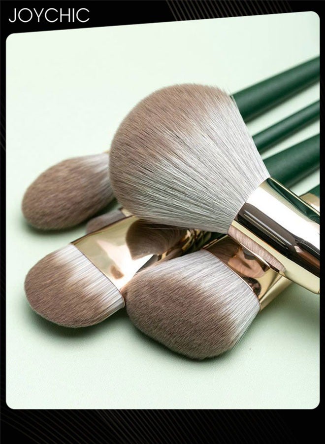 Joychic 14 Pcs  Women Makeup Brushes Set Comfortable to Hold and Easy to Use, Makeup Brushes for Face Eye Shadow Blush Contour Foundation Lip Liquid Blending Brush with Stylish Brush Case - Image 3