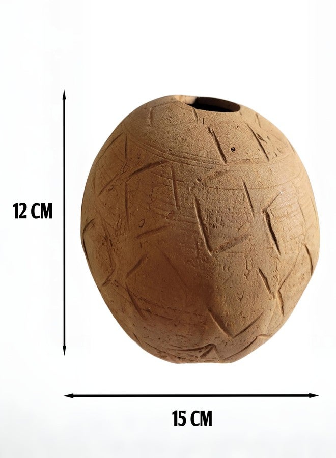 RUKDA Terracotta Aquarium Decoration - Fish Tank Cave Shelter, Ideal Breeding Hideout for Betta Fish, Shrimp, Goldfish, and Small Reptiles - Eco-Friendly & Safe (ClayFortress Jar) - Image 3