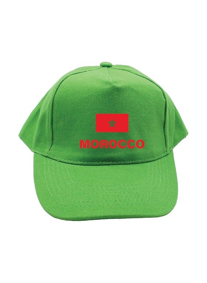 PRINTSHOP4ME Morocco Sports Cap With Adjustable Velcro Closure For Kids Unisex - Image 1