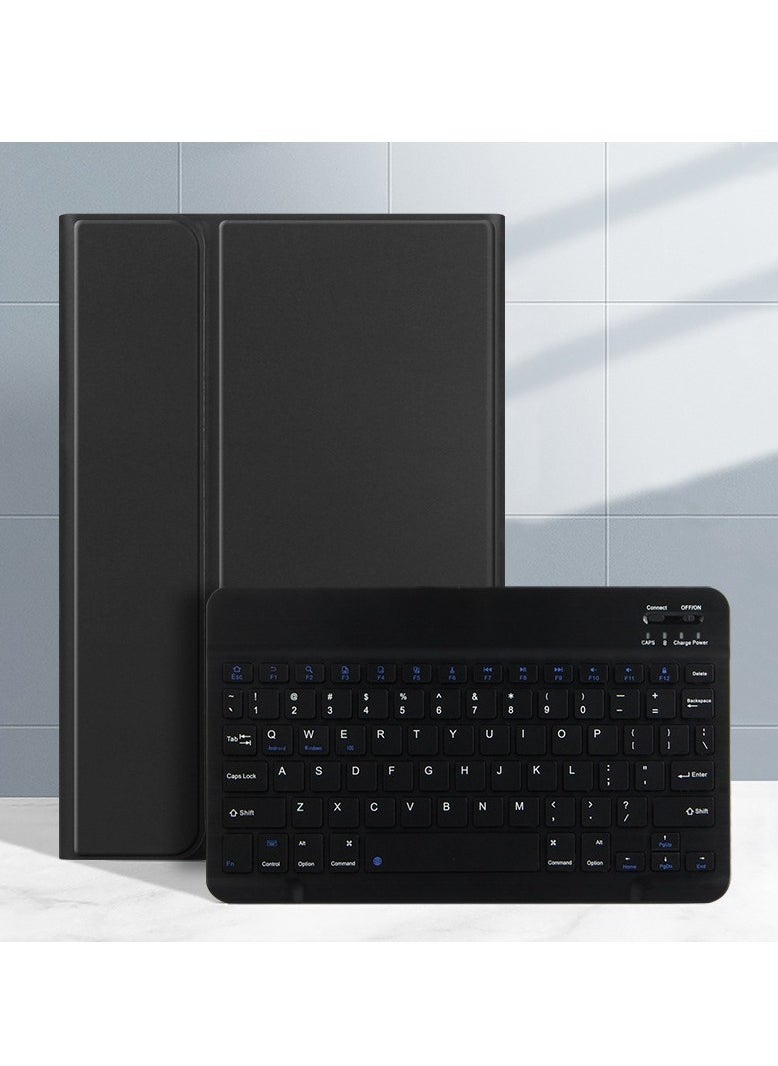 URBBKING - Stand Folio Detachable Wireless Bluetooth Keyboard Cover Soft TPU Back Case with Pencil Holder for HUAWEI MatePad Air 12 Inch/HUAWEI MatePad 12 X Black - Image 1