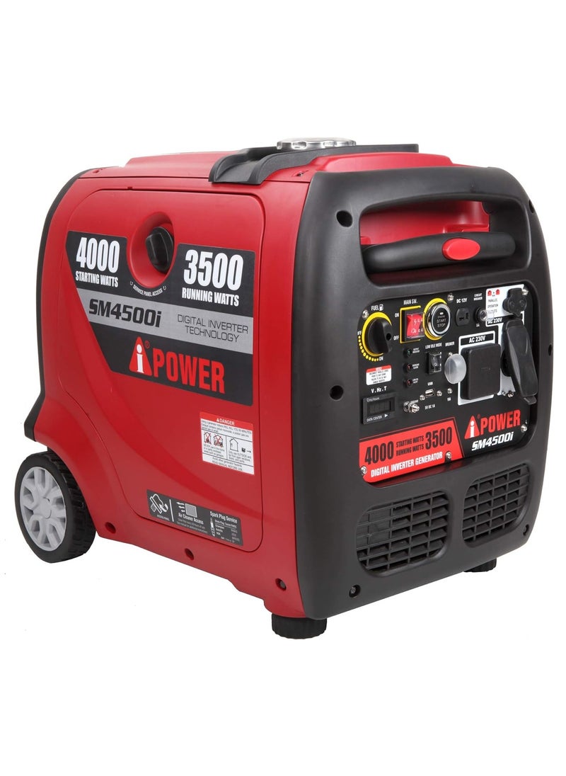 أس بي مولد كهرباء iPower A يعمل بالبنزين، عاكس صامت، 50/60 هرتز، 4000 واط  - Image 1
