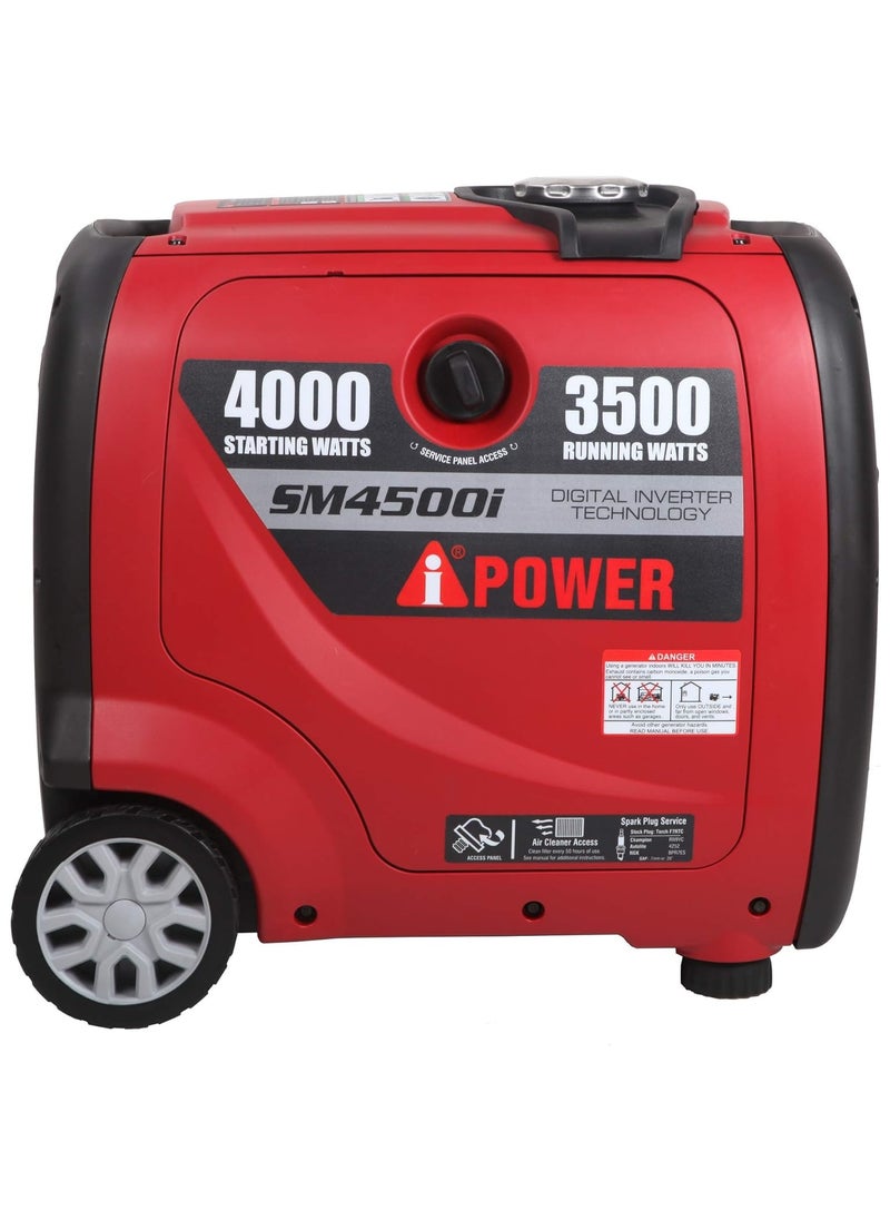 أس بي مولد كهرباء iPower A يعمل بالبنزين، عاكس صامت، 50/60 هرتز، 4000 واط  - Image 2