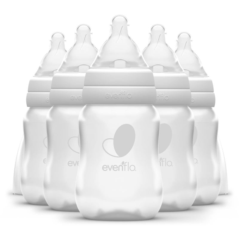 evenflo زجاجات الأطفال والرضع Evenflo Feeding Premium Proflo Venting Balance Plus ذات العنق القياسي - تم تطويرها بواسطة متخصصي تغذية الأطفال - 4 أونصات (عبوة من 6)  - Image 1