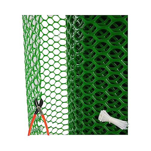 SAI PRASEEDA UV Stabilized Garden Fencing Net_Tree Guard Net_Anti Bird Net_PVC Virgin HDPE_3.3 Feet Height X 5 Feet Length_Green Color_800 GSM with 1 Cutter and 50 PVC Tags SHJAMN1 - Image 1