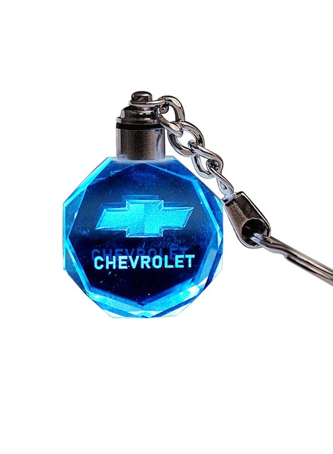 Keychain With Chevrolet Car Logo With Changing Color Light - Image 1