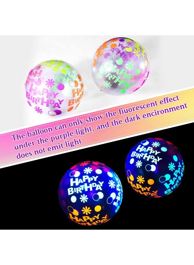 Tegeme 126 Pieces Neno Glow In The Dark Birthday Party Supplies Includes Graffiti Splash Paint Background Glow Party Table Covers Neon Glow Balloons And Transparent Fluorescent Glow Rubber Balloons - Image 5