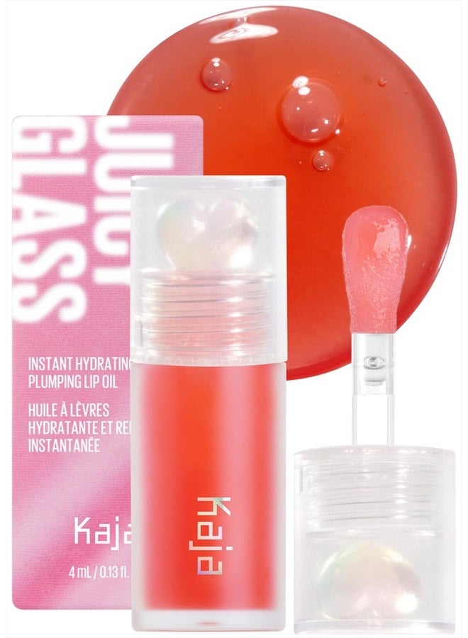 KAJA زيت شفاه جوسي جلاس لزيادة الحجم | مرطب، شعور بالامتلاء وخفيف الوزن مع زيت فاكهة شجرة الفيتامينات لمظهر البشرة الزجاجية | 02 منعش التوت | نباتي، خالي من القسوة - Image 1
