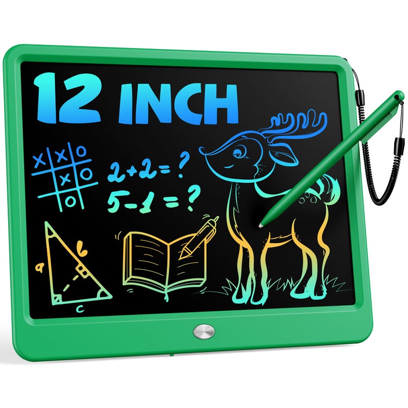 Bravokids 12 Inch LCD Writing Tablet for 3 Year Olds  Electronic Drawing Pad and Doodle Board as Educational Birthday Gifts for Girls and Boys Green - Image 3