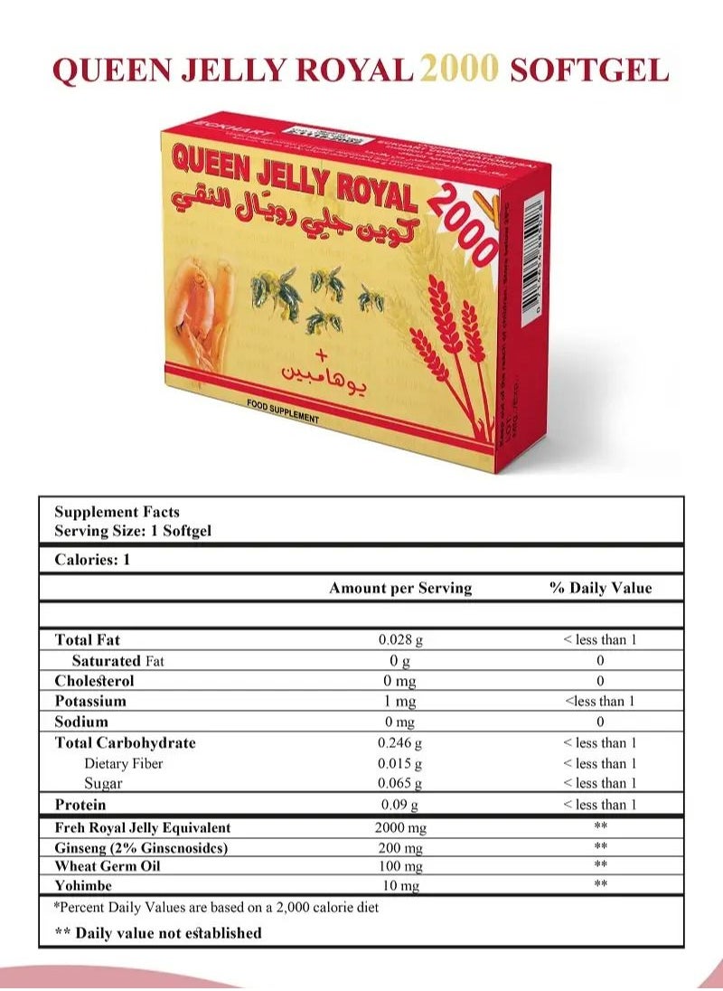 Queen 2000 Royal Jelly 30 capsules